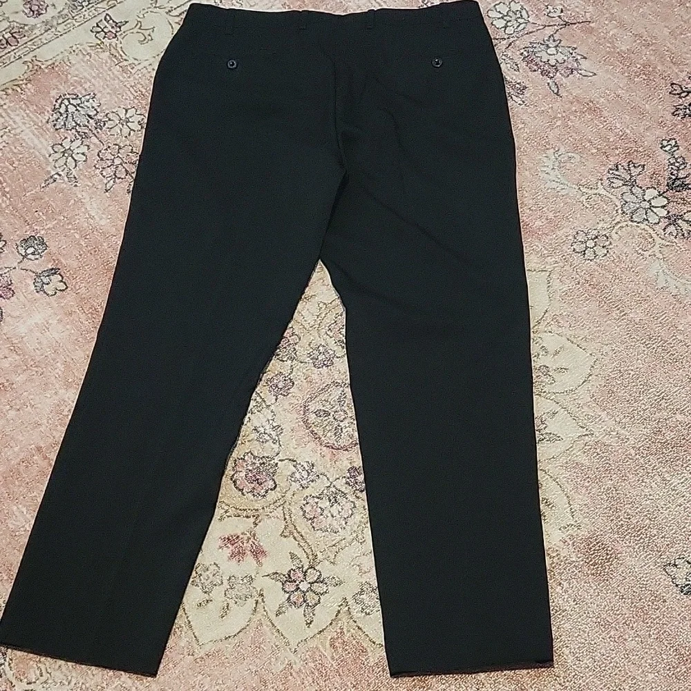 Men's Michael Kors Polyester Spandex Black Dress Pants 36W x 30L